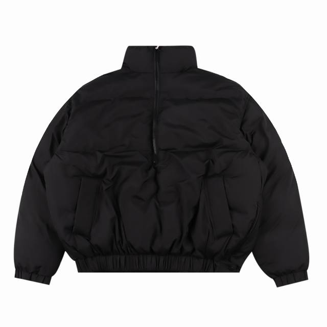 Fear Of God Essentials复线半拉链款 秋冬棉服面包服 顶级复刻 2色齐发 过验级fog最新一季大地色系爆款加厚 今年最新大爆款一共2个颜色：