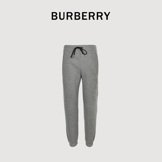 Burberry巴宝莉bbr 2024Ss秋冬新品 立体刺绣logo运动休闲卫裤 定制原版专高密精棉面料，面料舒适透气,松紧腰头,双侧拉链口袋设计！T一款日常穿