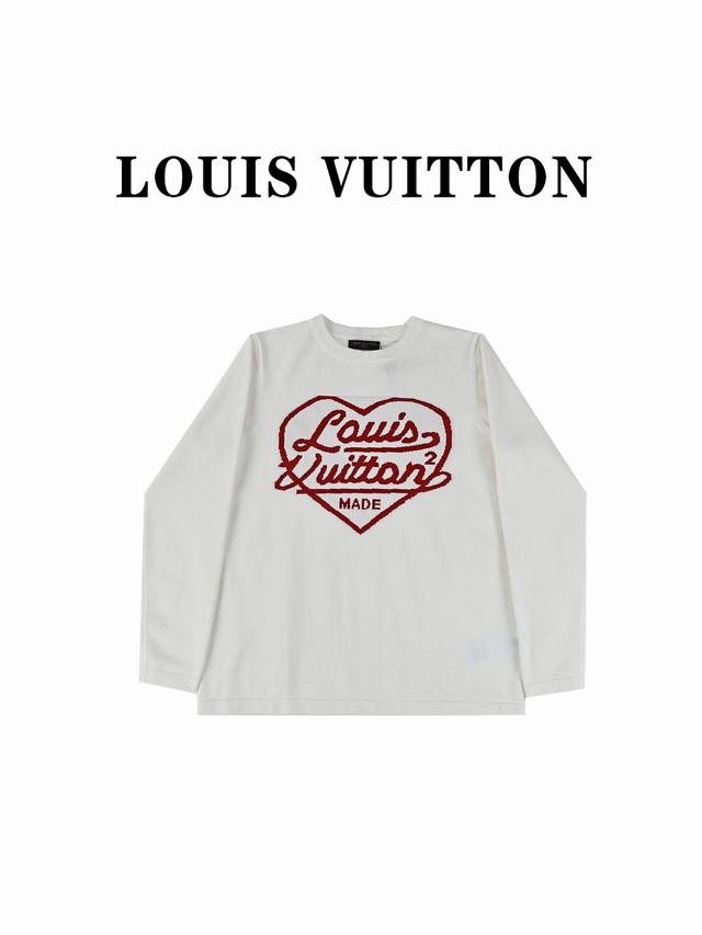 Louis Vuitton 路易威登24Ss提花爱心针织长袖毛衣 含15%羊毛 贴身穿柔软舒适！良心高版本！贴身保暖质感超级足！ Lv路易威登 X Nigo联名