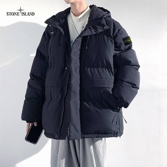 上新 ！！ ！！！ Stone Island石头岛 冬季高阶欧美潮牌拉链立体大囗袋机能工装连帽棉服外套 男女情侣款 网络线上 海内外人气爆款∽ 采用新颖独特健康