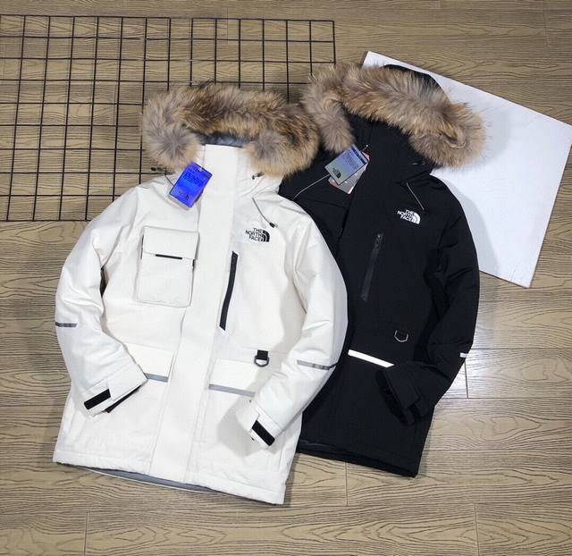 The North Face 北面工装情侣款冲锋防风设计工装大口袋羽绒服外套 高版本，整根超大水貂毛毛领 真毛领 北面巅峰之作！高端于任何一款the North