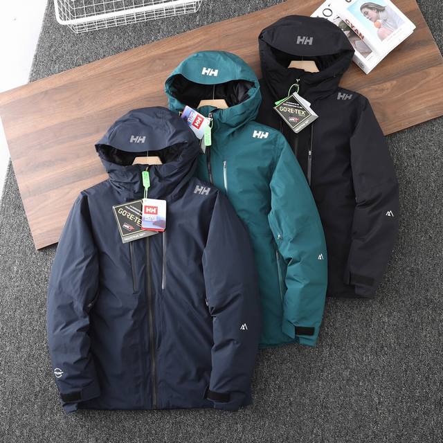 顶级版本 海丽汉森helly Hansen Hh男士连帽羽绒服 冲锋衣 防风 防水 保暖 户外 夹克 外套 1:该冲锋衣使用dermizax面料，Jis标准防水