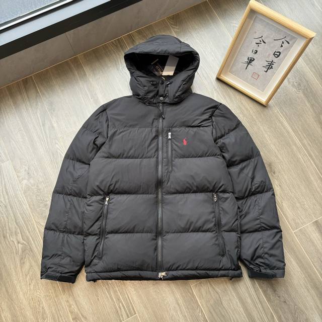 顶级原版五色定制，颜色专g1:1，防水防绒工艺，1：1复刻，Rl Logo。 Ralph Lauren拉夫劳伦五色战马刺绣连帽羽绒服 Polo小马标男女同款羽绒