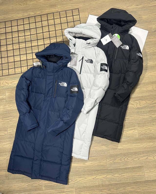 The North Face Tnf北面 韩国专柜新款 Dryvent材质过膝长款连帽秋冬情侣面包羽绒服 原厂oem代工 纯正国标90白鹅绒填充 随意对比 当你