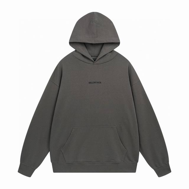 Balenciaga 巴黎世家2024 Ss 经典前后字母logo图标刺绣连帽卫衣 本市场no.1的质量 真正天花板品质 全部原版开发注意细节图 避免被盗图商家