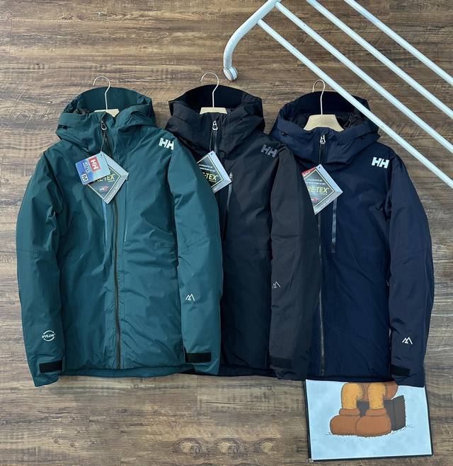 上新 ，！ 顶级版本 海丽汉森 Helly Hansen Hh户外登山防寒防风冲锋衣羽绒服 激光切割 无缝压胶工艺 隐藏细节超级多 3、内胆填充高品质90 10