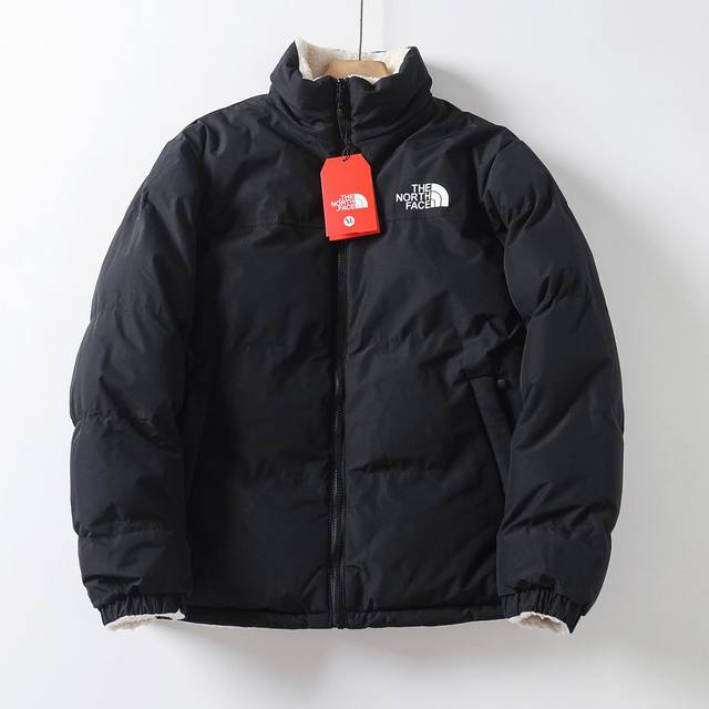 双面穿高品质 #The North Face 北面 Fw24冬季新品两面穿加厚保暖经典羊羔毛羽绒棉服棉衣棉袄外套 无性别款 -进口尼龙面料 经过防泼处理 防水防