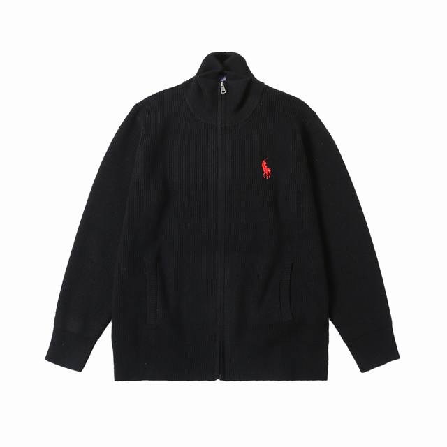 最高品质 拉夫劳伦rl Ralph Lauren 胸前经典战马logo刺绣针织毛衣拉链开衫外套 全新面料抗起球纯棉纱线混纺羊毛，纯棉亲肤舒适 爆款经典拉夫开衫加