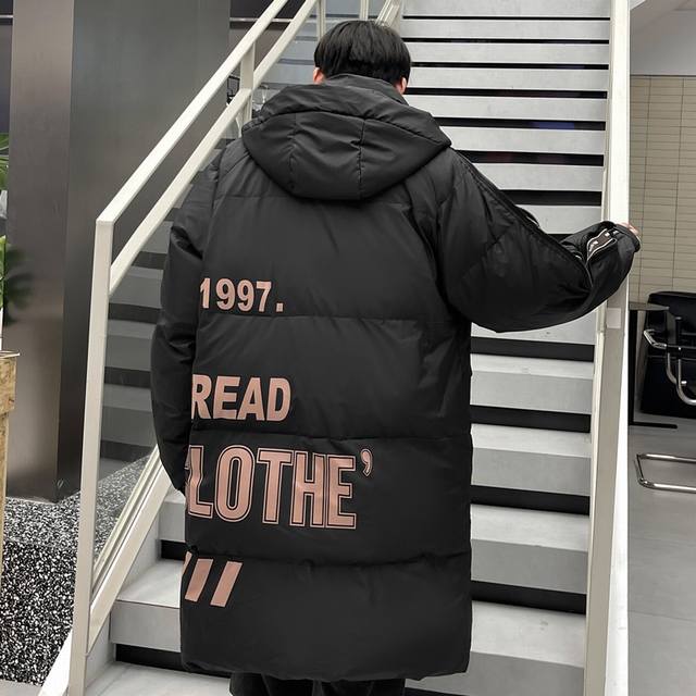 上款 羽绒服 Fear Of God Fog Essentials白鸭绒中长款宽松潮流户外连帽休闲外套 男女同款 小红书爆款！市面最高版本！！柜直供版本 实拍细