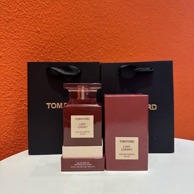 Tom Ford Lost Cheery Ed Ml，汤姆福特 Tf失落樱桃香水100毫升，配专柜手提袋。香调，东方花香调，前调：酸樱桃 烈酒 杏仁，中调：酸樱