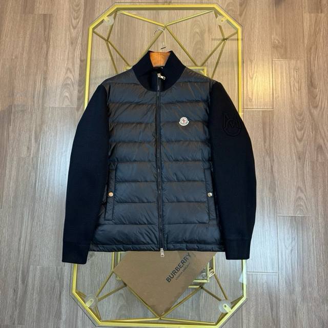 Moncler 蒙口 24Fw 长袖针织拼接时尚修身显瘦羽绒服外套 贸易公司渠道订单，官网专柜在售系列，业内独家首发，蒙家每年这个时候都会出几款毛衣拼羽绒，其实