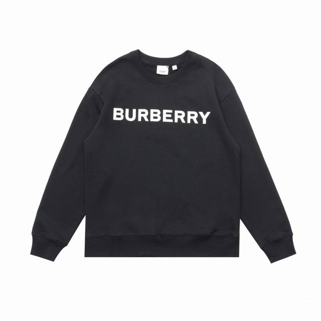 顶级版本版本] 品名：Burberry 巴宝莉 经典款发泡印花休闲圆领卫衣 款号：67006 尺码：Xs-L 颜色：黑色 白色 面料: 定制450克博麟毛圈双股