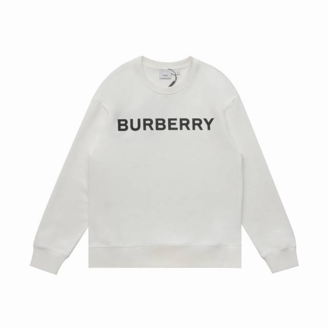 顶级版本版本] 品名：Burberry 巴宝莉 经典款发泡印花休闲圆领卫衣 款号：67006 尺码：Xs-L 颜色：黑色 白色 面料: 定制450克博麟毛圈双股