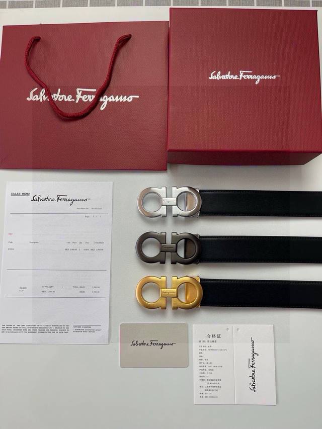 Ferragamo菲拉格慕腰带 自从何酋君求婚奚梦瑶的时候寄了菲拉格慕的皮带，菲家的皮带被推向了奢侈品界的高潮。也一度成为了女孩子送男朋友，老婆送老公，新婚小夫