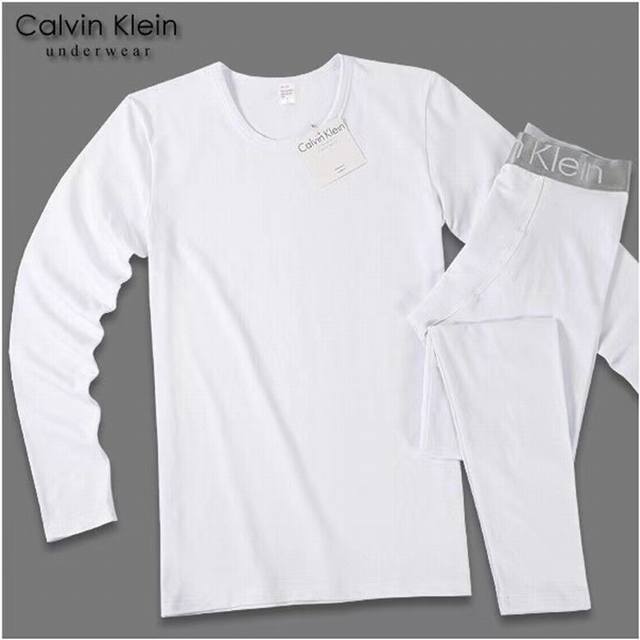 断码特价 一套不退换，Calvin Klein大银边保暖内衣套装，优质纯棉弹力氨纶面料碰撞，特殊工艺织造，保暖轻便。打造极佳的贴服度舒柔感。立体裁剪，明线工艺，