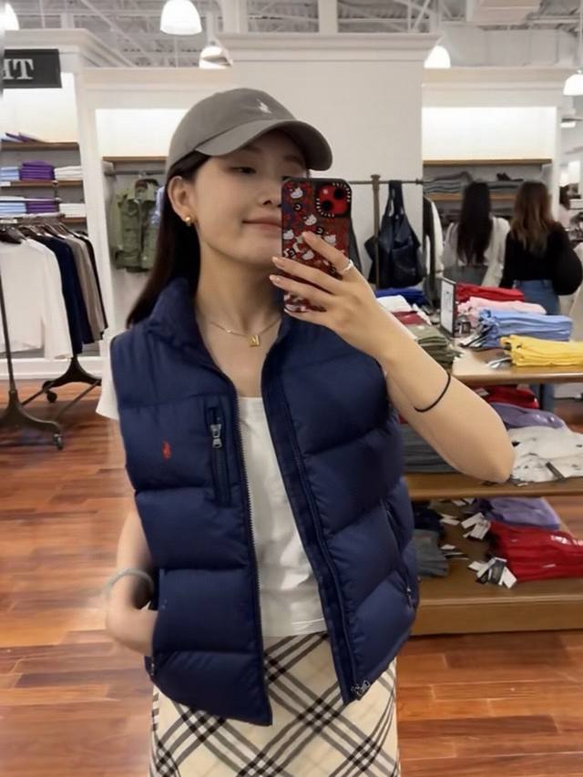 24Ss冬季新款ralph Lauren 拉夫劳伦男女同款经典款防沾水羽绒马甲 官网同款顶级复刻 官方货号：Rl14255 - 颜色：黑色 藏青色 亮面 - 顶