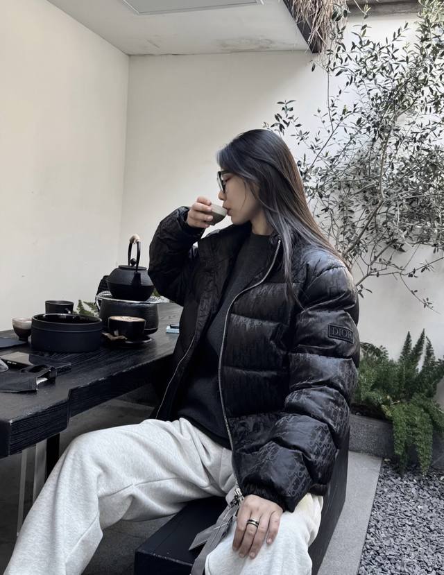 咨询图# Dior满印提花羽绒服