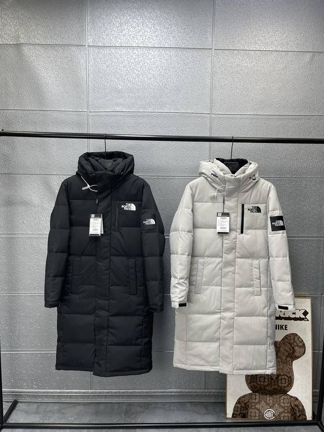 顶级原单 申敏儿同款 The North Face Tnf北面 韩国专柜新款 Dryvent材质过膝长款连帽秋冬情侣面包羽绒服 原厂oem代工 纯正国标90白鹅