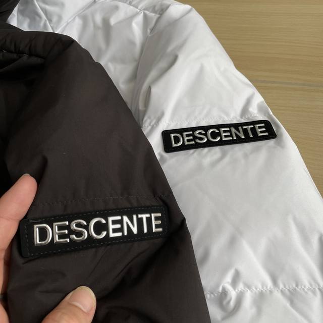 细节图 加长羽绒服descente 迪桑特 任嘉伦同款大被子保暖舒适男女款羽绒服 尺码：黑色xs -3Xl白色xs-Xl N多明星款 情侣款白鸭绒加厚长款羽绒服