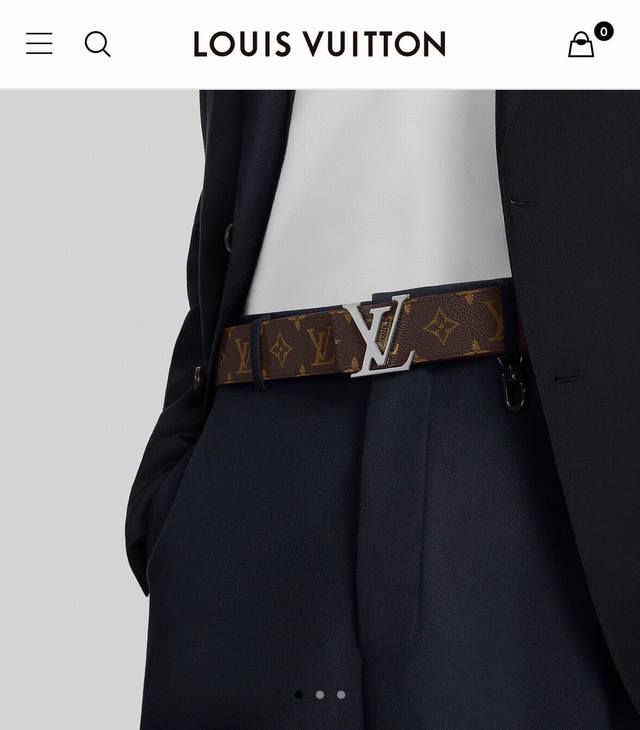 Louis Vuitton 路易威登 Lv Initiales腰带，Lv专柜最新经典款老花腰带 金扣头 银扣头。配专柜礼盒包装手提袋发票，专柜品质，出入专柜无压