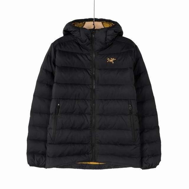 不控价 Arc'Teryx 始祖鸟 Thorium Ar Hoody 黑金男款连帽羽绒服 冬季保暖 外套 高品质 750蓬松度 24K黑金 绣刺 灰绒鹅 短款轻