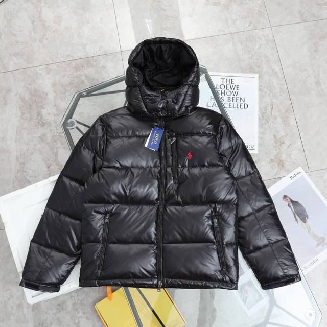 上新 纯原臻品 顶级复刻 Ralph Lauren拉夫劳伦连帽可拆卸战马刺绣夹克羽绒服 - 款号：W2 99 - 颜色：黑色 藏青色 亮黑色 - 顶级复刻版本