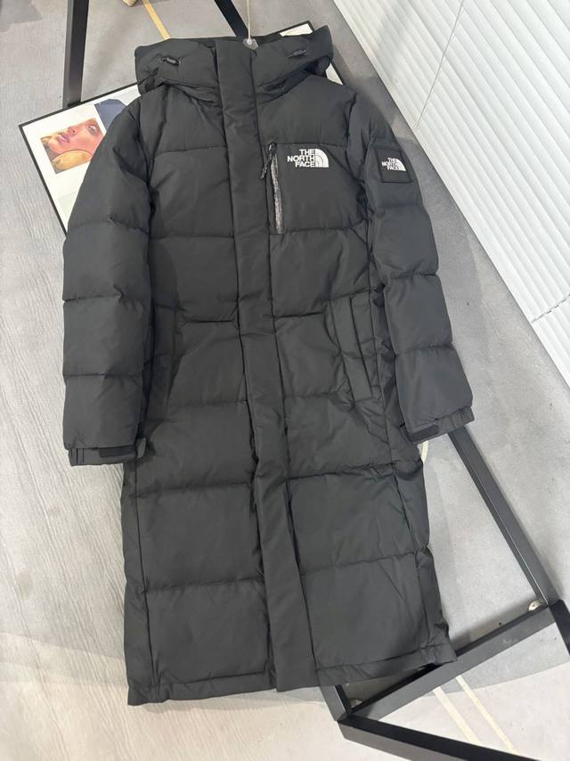 联名款the North Face Tnf北面 韩国专柜新款 Dryvent材质过膝长款连帽秋冬情侣面包羽绒服 原厂oem代工 纯正国标90白鸭绒填充 随意对比