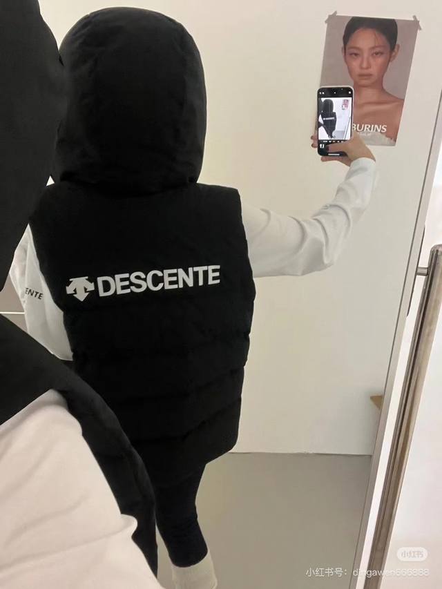 保暖马甲descente 迪桑特冬季综训训练运动健身男女专柜heat Navi系列羽绒马夹 Training系列男子运动羽绒马甲。内里填充使用90:10高品质羽