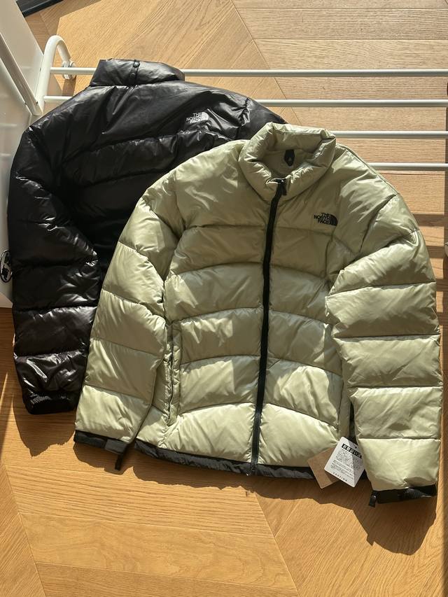 供 北面the North Face Fw24 2024 秋冬系列款 Ziz Aconcagua Jacket 纯色立领拉链长袖羽绒服男女同款 黑色 浅绿 S~