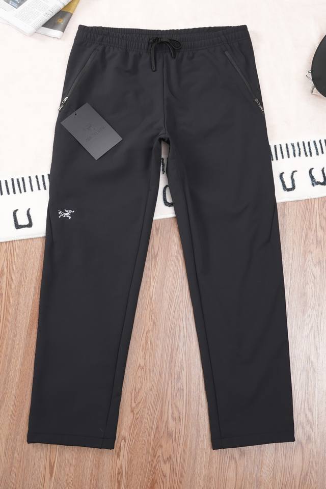 Arc'Teryx 始祖鸟 Cronin Pant 刺绣 城市户外 防风 防泼水 男子软壳加绒长裤] 刺绣款 冬季加绒鸟家高端城市户外机能软壳冲锋裤三防工装裤登