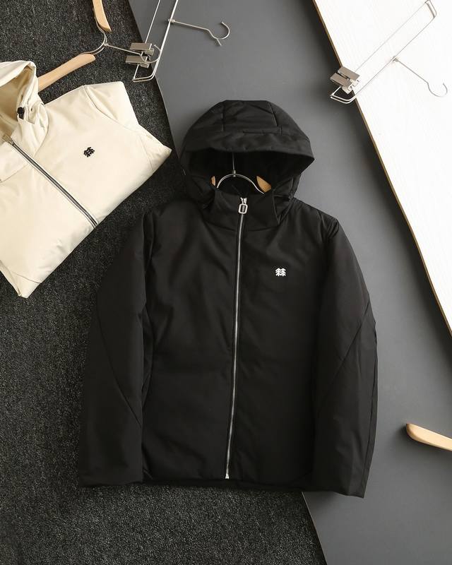 特价 Kolon Sport 可隆工装连帽羽绒服 冬季新款连帽羽绒服外套 颜色:黑色 米白 尺码:M-3Xl 肩宽 胸围 袖长 腰围 衣长 M 46 112 6