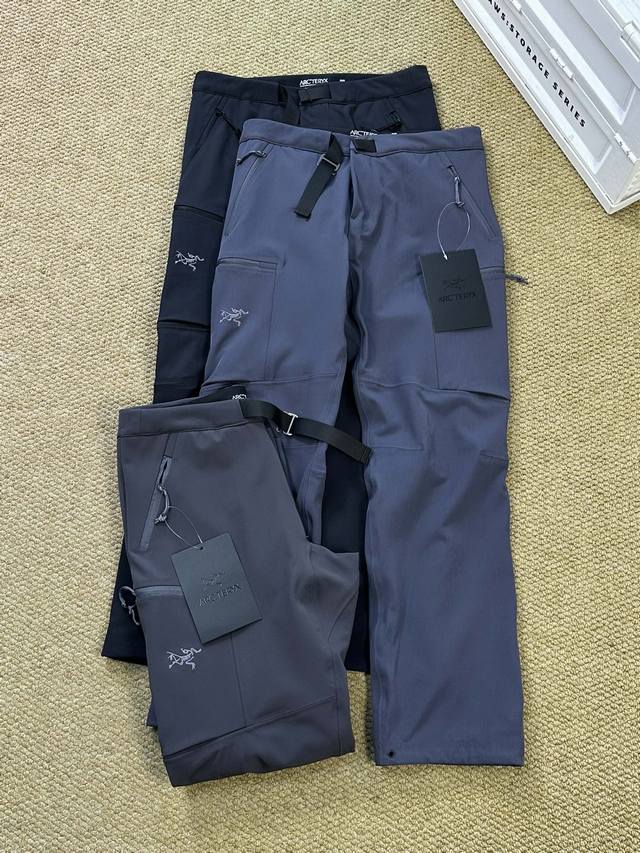 Arcteryx 始祖鸟 Gamma系列 Gamma Mx Pant Men'S软壳加绒长裤 颜色：黑色 灰色 蓝色 尺码：S-Xl 为亚洲人量身打造的冬季休闲