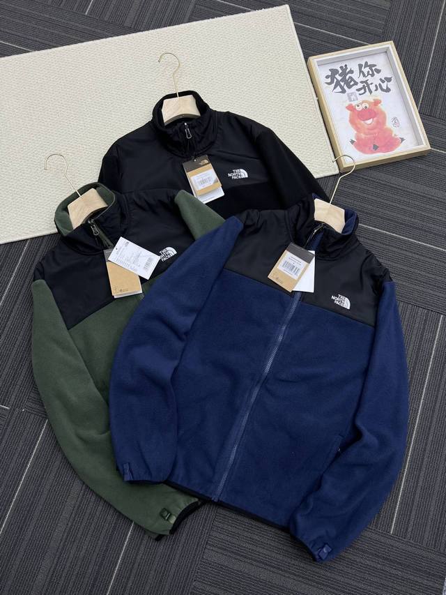 批 ## Thenorthface北面抓绒衣男24春秋户外舒适保暖薄款冲锋衣内胆49Ae 昆山威fu订单！淮安代工出货！少量纯正原货！代go基本在400到500