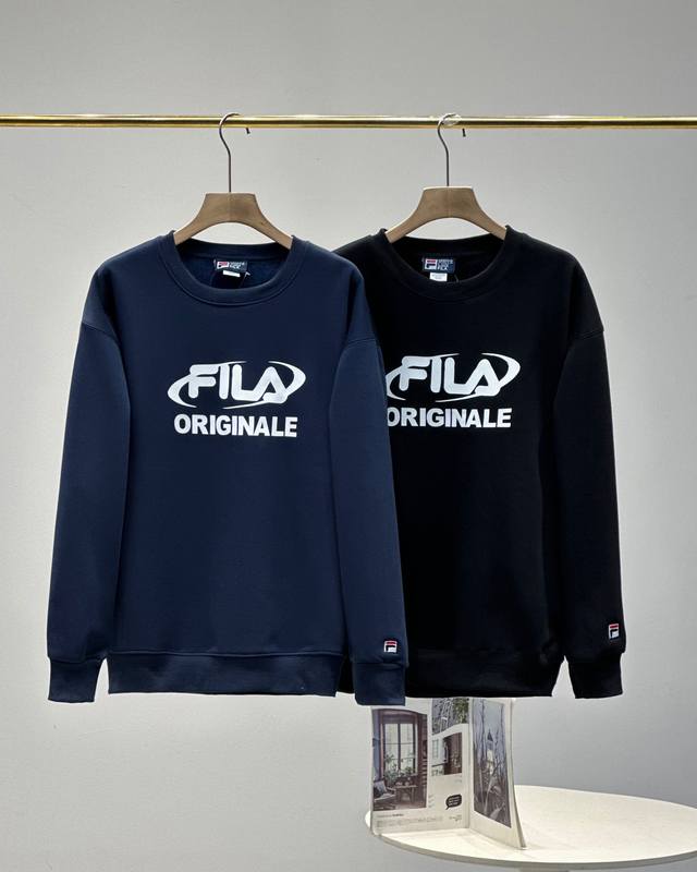 Fila 斐乐2024冬新款水貂绒加绒加厚圆领卫衣潮流宽松休闲基础，男女同款 暴躁起来！顶级版本 斐家的东西就不用再做多余的修饰了，作为他家的老铁们相信比我懂得