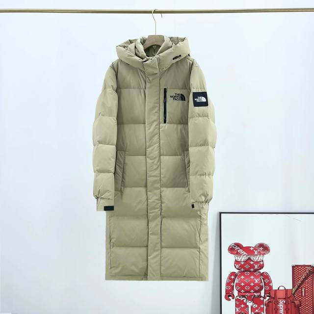 申敏儿同款 The North Face Tnf北面 韩国专柜新款 Dryvent材质过膝长款连帽秋冬情侣面包羽绒服 原厂oem代工 纯正国标90白鹅绒填充 随