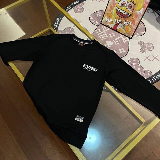 Evisu 2024秋冬新款男女同款仙鹤达摩及宽松卫衣 尺码：S-Xxl S码 胸围106 背部衣长69 袖长58 肩宽44 适合身材100- 斤 M码 胸围1