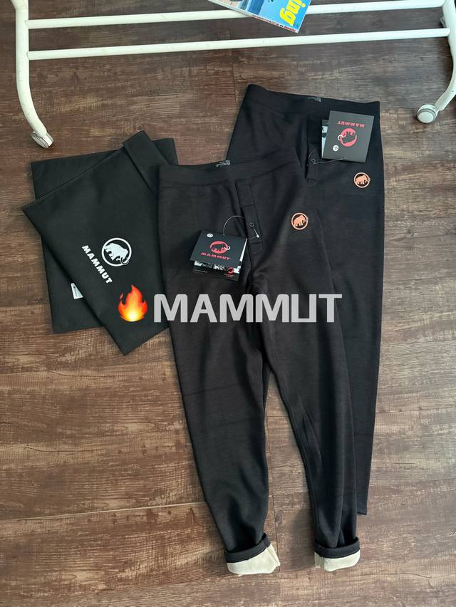 颜色：黑灰色 尺码：Xl到4Xl 防尘袋包装！Mammut猛犸象红标户外专属寒冬新款加绒保暖裤紧身裤！护腰设计！用专业性保护男人的腰部！ 重磅加厚！御用抗寒天花