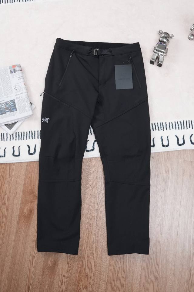 Arc'Teryx 始祖鸟 Gamma Pant 刺绣 城市户外 防风 防泼水 男子软壳加绒长裤] 刺绣款 冬季加绒鸟家高端城市户外机能软壳冲锋裤三防工装裤登山