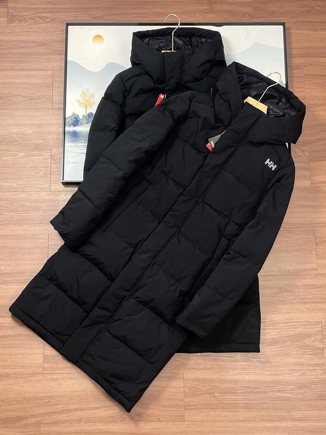 掌柜力荐！挑战零下30度。Helly Hansen Hh 海丽汉森 24冬新男女同款 鹅绒填充 长款羽绒服。 颜色：黑色 尺码s-Xxl 官网同步发售 ，小海家