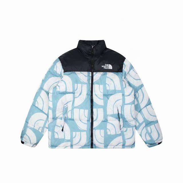 北面the North Face 联名复古老花设计北面羽绒棉服 定制防风面料 内胆手塞棉 Ykk五金拉链 纽扣 魔术贴细节满满 进口机精密刺绣 500G填充上身