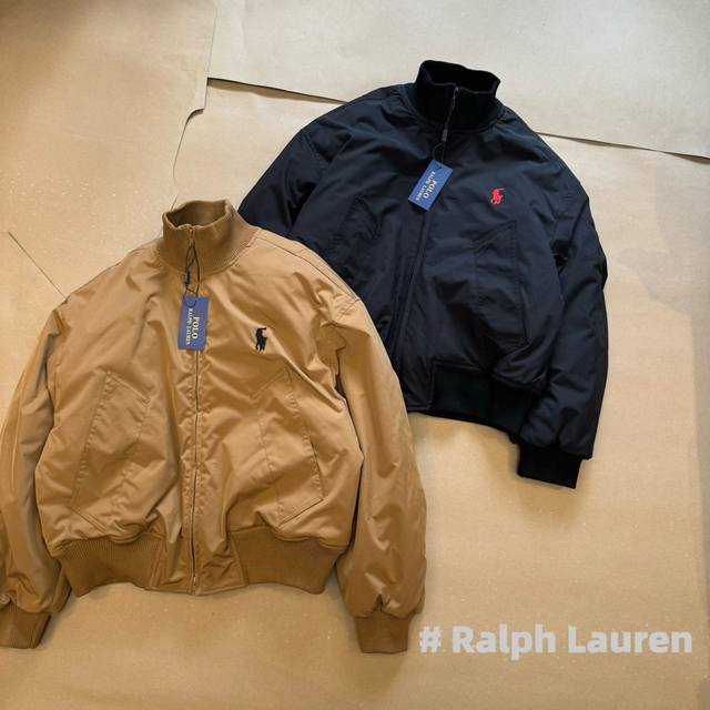 Ralph Lauren拉夫劳伦2024Fw 廓形飞行员夹克棉服 2024年冬季巨献爆款之一 版型属于挺阔的款 全身多次打板成型 面料采用进口三防水洗布 领口下