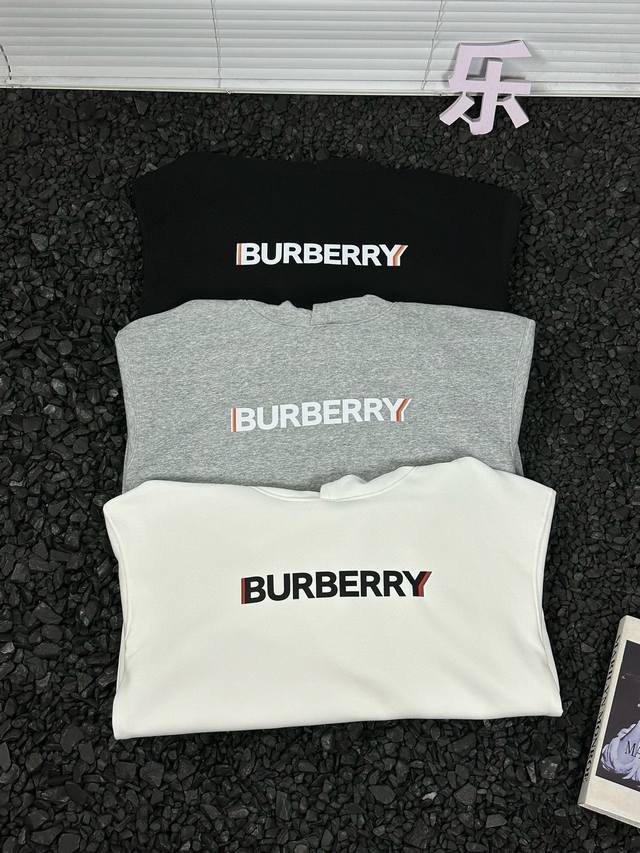 巴宝莉 Burberry 秋冬新品字母印花高克重加绒连帽卫衣男女款 - 男女通吃好卫衣，胸口品牌标识高清印花工艺！高清印花，舒适不紧绷，三标辅料，做工细节都无可