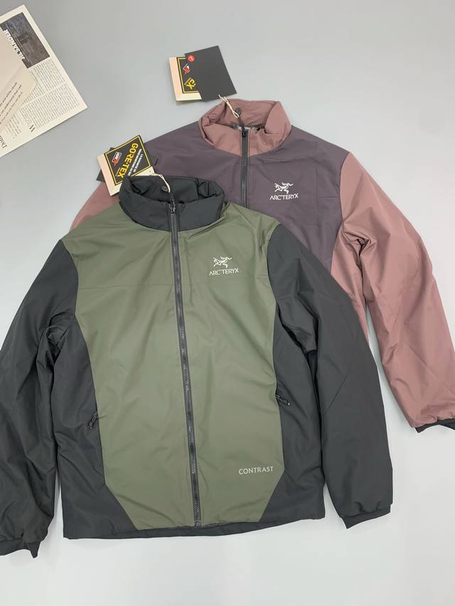 Arc'Teryx 始祖鸟撞色拼接拉链棉服 户外之王露营必备填充物采用500G精梳羽绒棉，超顶级全客供的进口面料，高密度防风防水.速干透气，超轻超柔，上身有型，