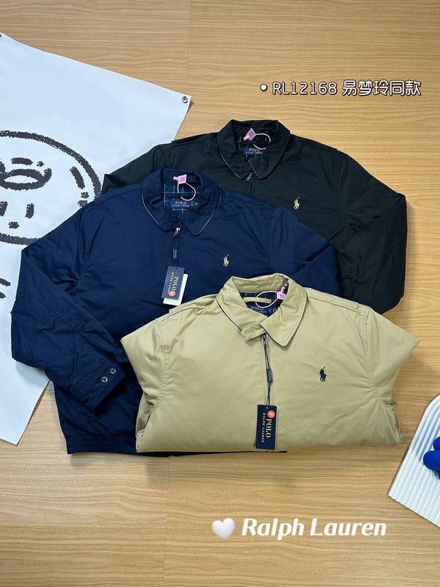 夹棉加厚款 Ralph Lauren 拉夫劳伦 秋冬系列经典款老干部拉链夹克棉服外套 正确版本 区别市场垃圾货 货号:Rl12168 易梦玲同款 众多穿搭博主上