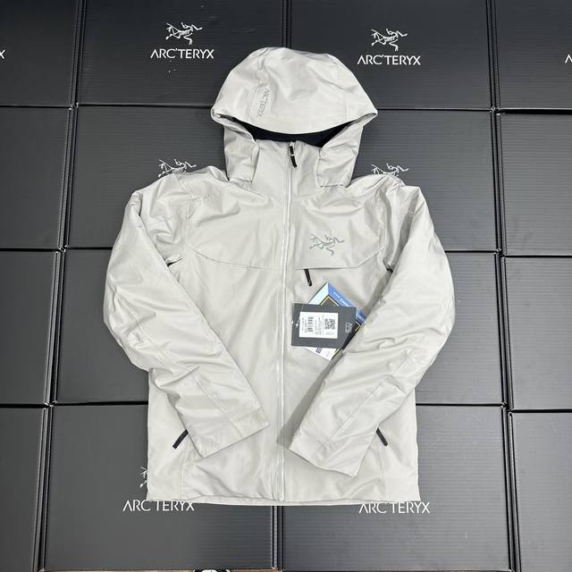 高版本带口袋可拆卸眼镜布 Arcteryx Macai系列 Jacket Gore-Tex Logo徽标防水保暖连帽滑雪羽绒服 买菜羽绒服！ 定制五金辅料无缝压