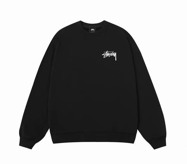 银狐绒加厚 Stussy 斯图西眼球冬季加绒加厚圆领卫衣 高端冬季加绒卫衣系列 本款甄选530G银狐绒加厚面料 区别市场便宜货200G低廉单薄品质 软糯亲肤 超