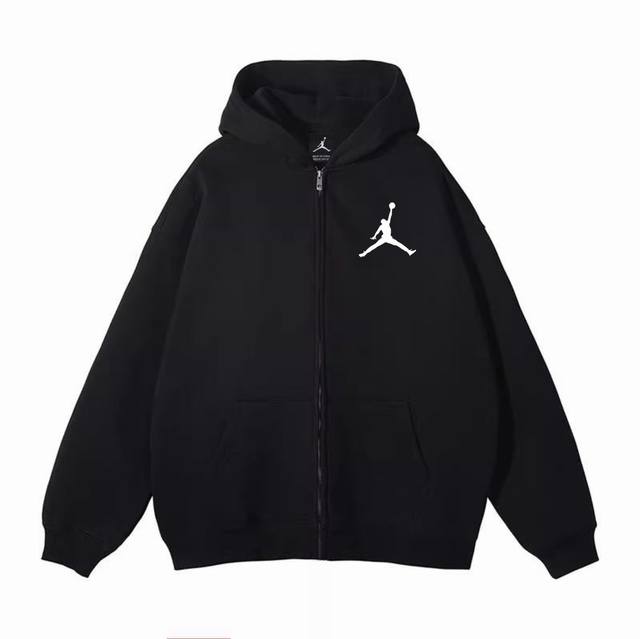 重磅银狐绒加厚 Air Jordan乔丹aj冬季加绒加厚连帽开衫拉链卫衣外套 高端冬季加绒拉链卫衣系列 甄选530G银狐绒加厚面料 区别市场便宜货200G低廉单