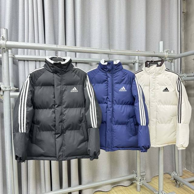 Adidas 阿迪达斯 撞色 拼接 加厚 加棉 立领 面包服 羽绒棉 棉服 冬季爆款上新 专柜热卖款 正品购入 1:1复刻 多次打版还原正品 定制高品质 牛津面