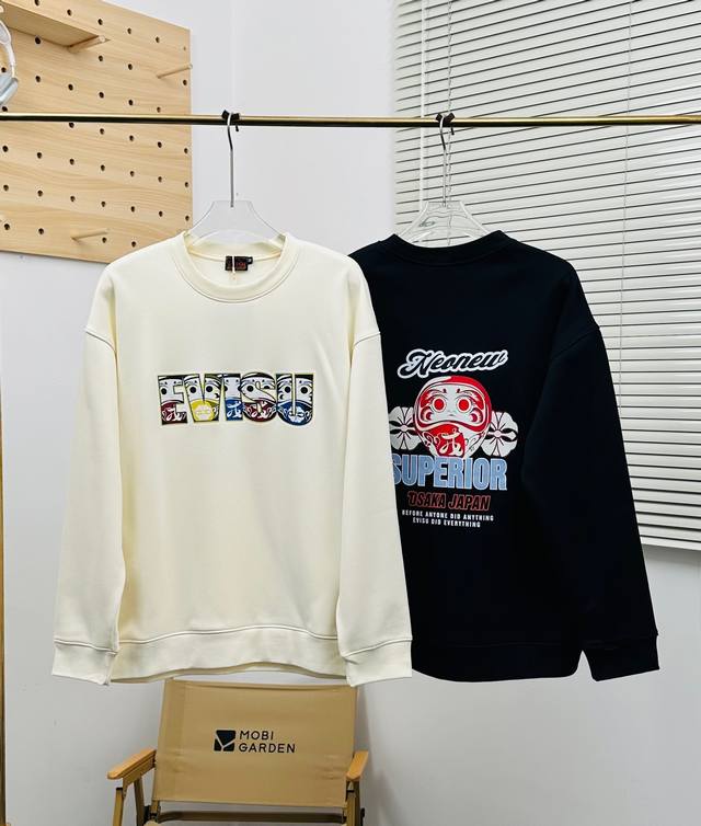 福神 Evisu 福神冬季新款加厚480G抓绒圆领卫衣休闲情侣款 958 顶级版本，细节版本1:1复刻 重磅专柜最新款！走一波！绝对私房牛货！480G高克重加厚