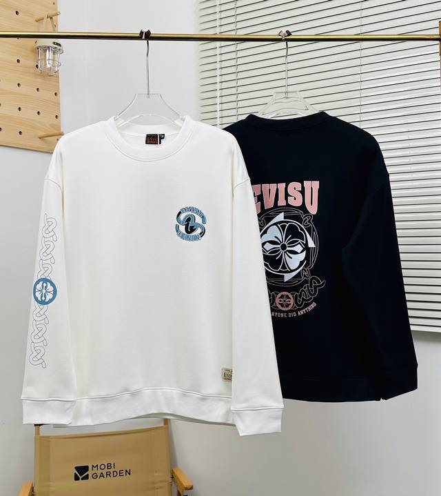 福神 Evisu 福神冬季新款加厚480G抓绒圆领卫衣休闲情侣款 945 顶级版本，细节版本1:1复刻 重磅专柜最新款！走一波！绝对私房牛货！480G高克重加厚